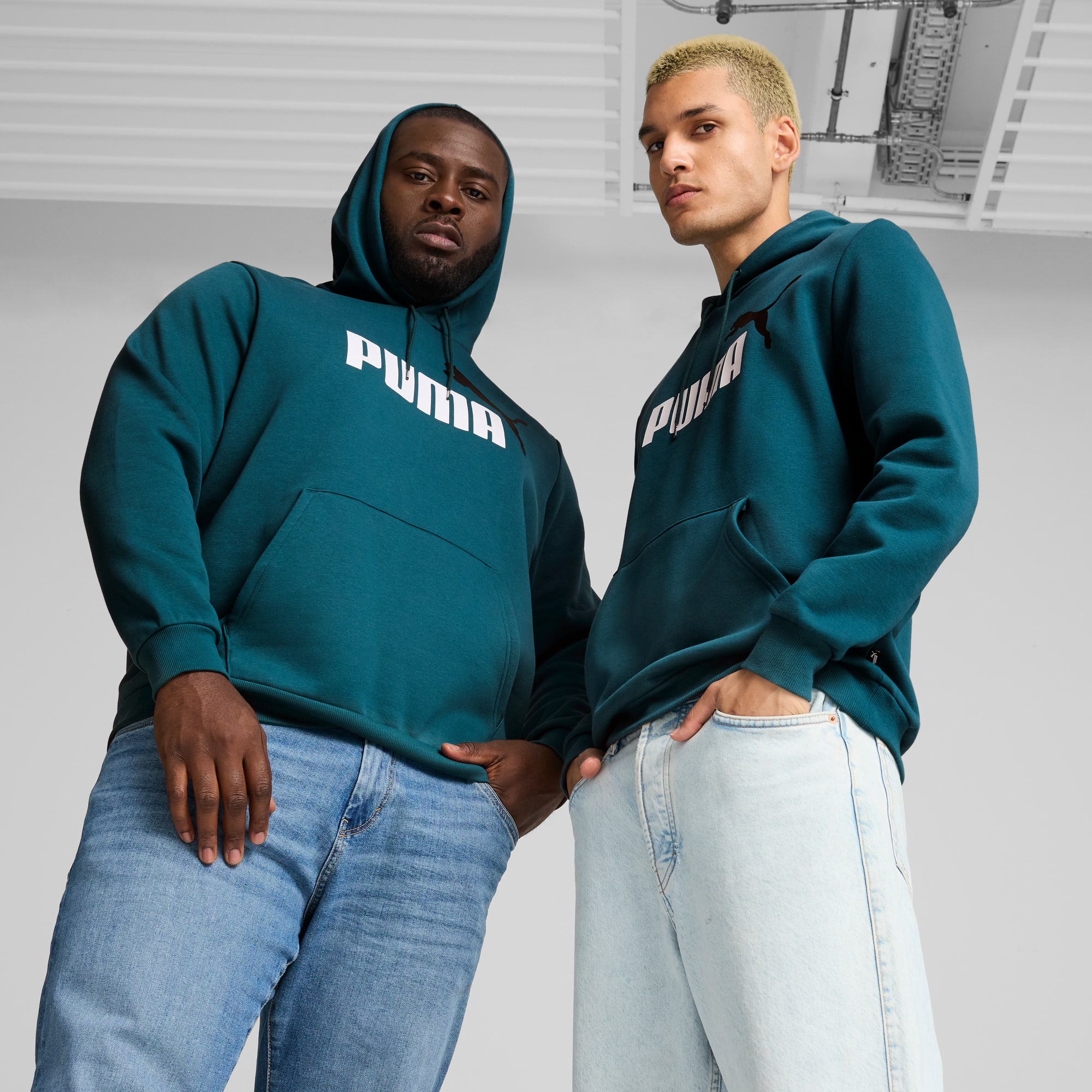 Essentials Two Tone Big Logo Hoodie Men PUMA